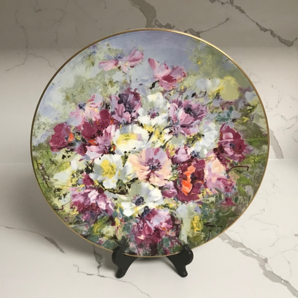 Royal Doulton 1975 Spring Harmony Hahn Vidal Collector Plate # 6,611 Floral
